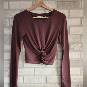 Wilfred Twist Front Crop Sweater